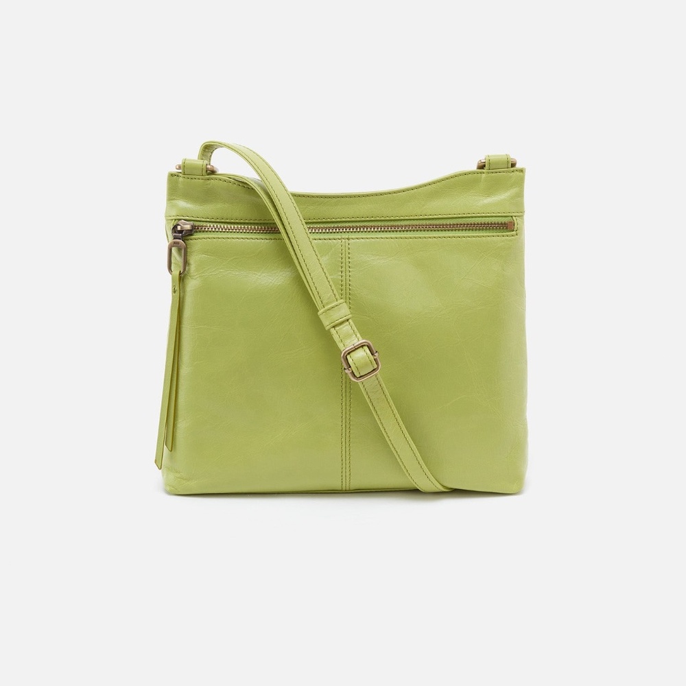 Hobo Leather Cambel Crossbody Handbag Celery Green
